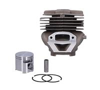 Riuulity Kit de Reemplazo de Cilindro, Piezas de Alta Resistencia de 56mm | Aleación de aluminio con alto contenido de silicio, conductividad térmica, resistencia a la abrasión, diseñada para Husqvarna