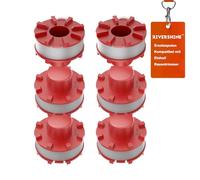 Rivershine 3405096 Bobina de hilo de repuesto, compatible con Einhell GE-CT 36/30 LI E Solo, AGILLO 36/255 BL, AGILLO 18/200 | Diámetro 2 mm, longitud 8 m (6 bobinas)