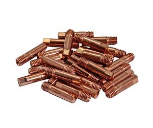 RIVERWELD 15AK MB15 MAG MIG Antorcha de soldadura Punta de contacto Φ0.9mm M6x25mm 50pk