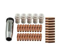 RIVERWELD 36KD MB36 MIG MAG Puntas de contacto de antorcha de soldadura 0,9 mm 1,0 mm 1,2 mm Boquilla de gas Soporte de contacto cónico-Difusor Accesorios Kit de consumibles 36 piezas