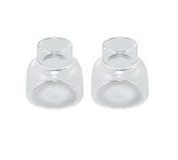 RIVERWELD Boquilla de cuarzo transparente 53NQCNLD Copas TIG de vidrio Cuarzo de 28 mm para SR WP 9 17 18 20 25 26 Antorchas de soldadura TIG 2pk