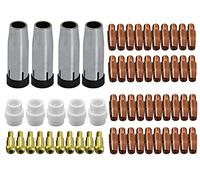 RIVERWELD Conjunto de boquillas de gas, de corriente y soportes de punta para 24KD MB24 MIG MAG, soldadas, 59 unidades