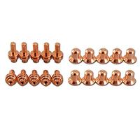 RIVERWELD Electrodo de plasma extendido 020382 boquilla de plasma extendida de 0,9 mm 120504 25A compatible con PMax 350/380 PAC110 20 unidades