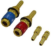 RIVERWELD Enfriado hidráulicamente Y Adaptador de gas Ajuste de conector rápido para Torca de soldadura TIG 2pk