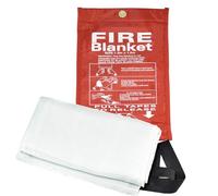 RIVERWELD Manta ignífuga para emergencias en el hogar, manta ignífuga, mantas retardantes, suministros de seguridad y emergencia contra incendios para el hogar, el coche la chimenea el camping 1m x 1m