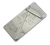 RIVERWELD Medidor de Soldadura de pozos para tuberías Prueba de Calibre El Rango de inspección del Soldador Cubital es de 0 a 1/2” en incrementos de 1/64” y 0,010