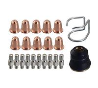 RIVERWELD PR0110 Electrodo de plasma PD0116-08 Punta 0.8 y PC0116 CV0010 Kit compatible con antorcha para el corte por plasma S45 22 piezas