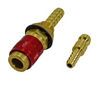 RIVERWELD Soldadura TIG Gas y Agua conector rápido Montaje de conector de la manguera 1 Conjunto rojo