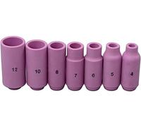 RIVERWELD TIG Alumina Boquillas 10N50 10N49 10N48 10N47 10N46 Kit para DB PTA SR WP 17 18 26 TIG antorcha de soldadura 7 piezas