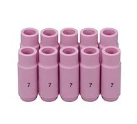 RIVERWELD TIG Alumina Boquillas de cerámica Shield Cup 10N47 No.7 Fit DB PTA SR WP 17 18 26 TIG Soldadura Linterna, 10 unidades