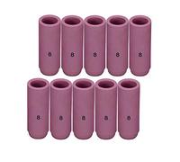 RIVERWELD TIG Boquillas de alúmina Cubierta Taza protectora de cerámica 10N46 No.8 D12.5 x 47 mm Ajuste SR WP 17 18 26 Antorcha de soldadura TIG 10pk