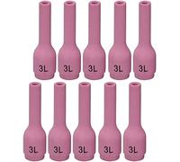 RIVERWELD TIG boquillas de alúmina tazas de cerámica largas 796F70 No.3L (D4.0 x 48mm) Orificio para DB SR WP 9 20 25 TIG Antorcha de soldadura 10pk