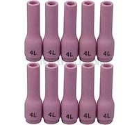 RIVERWELD TIG boquillas de alúmina tazas de cerámica largas 796F71 No.4L (D6,5 x 48 mm) Orificio para DB SR WP 9 20 25 TIG antorcha de soldadura 10pk