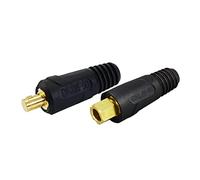 RIVERWELD TIG Cable de soldadura junta conector rápido par estilo DINSE 200Amp-300Amp (No.4-No.1) 35-50 SQ-MM DKJ35-50 y EDKL35-50 2 piezas