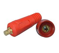 RIVERWELD TIG Conector de panel de Cable Dinse con DKJ10-25 de Color rojo DKZ10-25 Ajuste rápido 2 uds
