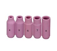 RIVERWELD TIG KIT de copa de alúmina 10N50 D6.5 x 47mm 10N49 D8.0 x 47mm 10N48 D9.5 x 47mm 10N47 D11.0 x 47mm 10N46 D12.50 x 47mm Ajuste SR PTA DB WP17 18 26 TIG Torch 5pk