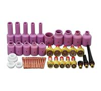 RIVERWELD TIG largo lente de gas TIG tapa trasera Coronilla Cuerpo Kit Ajuste SR DB WP17 18 26 TIG Soplete 43pcs