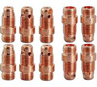 RIVERWELD TIG Stubby Collet Body 17CB20 (2,40 mm x 25 mm) para PTA DB SR WP 17 18 26 TIG Antorcha de soldadura 10 unidades