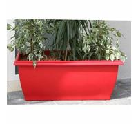 Riviera Jardiniere Evolution Rojo, 80 x 40 x 32 cm