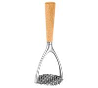 Rizador de patatas - Herramienta de puré de verduras con agarre de madera | Prensador de patatas, herramienta trituradora de alimentos, puré de ingredientes suaves, accesorio de preparación de comidas