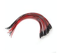 RIZGHWOY Diodo de Luz LED Multicolor con Cable Indicador de 12 V y 3 Mm para Electrodomésticos de 20 Cm de Calidad Duradera (pelo blanco rosa)