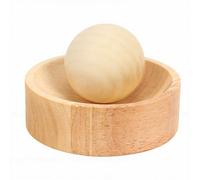 RIZGHWOY Herramienta de Prensa de Bola de Masa de Madera para Hacer Bola de Masa, Máquina para Hacer Piel de de, Acabado Pulido, Grano de Madera Natural para Principiantes y (Aceitada)