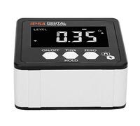 RIZGHWOY Inclinómetro Transportador Digital Medidor de ángulo LCD de Fácil Lectura para Proyectos de Mejoras para el Hogar - Resistente a la Corrosión, Blanco sobre Negro