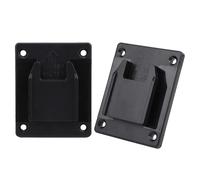 RIZGHWOY Juego de 2 Soportes para Máquinas de Herramientas Eléctricas, Placas Base Confiables de ABS+PC para Taladros Eléctricos de 18 V, Ideales para Mejoras en el Hogar (BLACK)