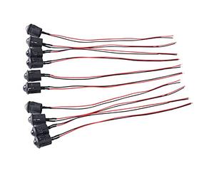 RIZGHWOY Kit Surtido de Diodos Emisores de Luz LED de para Bricolaje, 10 Bombillas Constantes Precableadas de 12 V y 10 Mm para Publicidad en Cajas de Luz, Indicador de Señal (cabello blanco