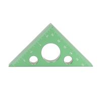 RIZGHWOY Práctica Regla de Medida de ángulo Recto de 3 Pulgadas, Regla de Carpintero Ligera para Trabajar Fácilmente la Madera (GREEN)