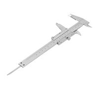 RIZGHWOY Regla de Escala Vernier, Herramienta de Acero con Alto Contenido de Carbono para Medición de Profundidad y Diámetro en Mantenimiento Eléctrico, 0-300 Mm (0-150 mm)