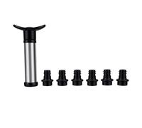 RIZGHWOY Tapón para Botella de Vino, Juego de Bomba de Vacío con Sello de Silicona, Tapón de Champán Reutilizable para Conservar la Frescura (Se adapta a la mayoría de las botellas.)