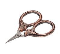 RIZGHWOY Tijeras de Bordado Mini Tijeras Retro para Costura y Manualidades Caja de Almacenamiento de Hierro de Regalo 4,3 X 6 Cm 1 Pieza