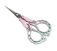 RIZGHWOY Tijeras Punta Puntiaguda Diseño Ergonómico Tijeras Pequeñas para Cortar Hilo de Bordar y Tela, Imprescindibles para Costura y Manualidades, Acero Inoxidable Cromo Vanadio, 1 Unidad (rosado