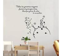 Rjjrr El Principito Pegatinas De Pared De Vinilo Pegatinas De Pared Para Niños Pegatina De Pared Pequeño Príncipe Papel Tapiz Niños Niñas Decor