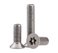 RKODRSMG M3 M4 M5 M6 Acero Inoxidable 304 Cabeza Plana Torx de Seis lóbulos con Pasador Tornillo de Seguridad antirrobo a Prueba de manipulaciones(14mm (20pcs),M5)