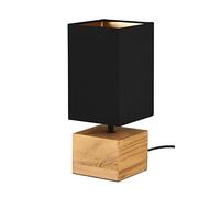 RL LIVE YOUR LIGHT Portalámparas, Madera, Paraguas Negro, 12x12cm