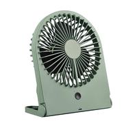 RL LIVE YOUR LIGHT Reality Leuchten Breezy R044-49 - Ventilador de mesa (plástico, 2 W, funciona con batería, USB-C, 3 niveles)