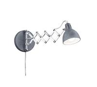 RL LIVE YOUR LIGHT Reality Leuchten R20321078 Scissor to E Lámpara de pared, metal, E14, color hormigón, 30 x 30 x 53 cm