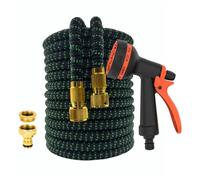 RLFNPHMHX Manguera expandible Lavado de autos alta presión Pistola agua limpieza Hogar Jardín Riego Tuberías Jardinería 25FT-100FT(Black green hose 2,100ft)