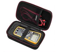 RLSOCO - Funda para fluke multímetro 117/116/115/113/175/177/179/233/Fluke 17B+/101/106 y multímetro digital KAIWEETS/AstroAI/Crenova/PeakTech y más (cremallera roja) (estuche únicamente)