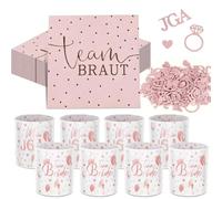 RNHDLY JGA Deko - Juego de 20 servilletas JGA para mujer, 10 portavelas