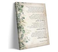 RNUMLIGH Do The Next Thing Elisabeth Elliot Inspirational Poem Wall-Art Canvas Print Modern Home Office Decor(Unframed,16x24inch(40x60cm))