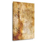 RNUMLIGH Love the Lord Your God Wall-Art The Shema Canvas Poster for Bedroom Decor Spiritual Warfare Declarations(Framed,16x24inch(40x60cm))