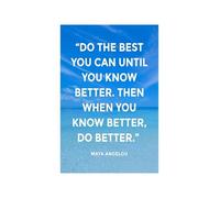 RNUMLIGH Ocean Typography Poster Coastal Inspirational Quote Wall-Art Motivational Print for Beach House Living Room or School Office(Framed,16x24inch(40x60cm))