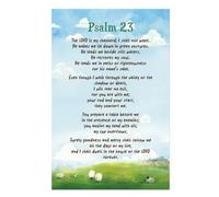 RNUMLIGH Psalm 23 The Lord is My Shepherd Art, Religious Poster for Christian School, Library & Living Room (Unframed,16x24inch(40x60cm))