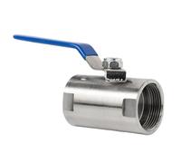 RNUMLIGH stainless steel valve, Stainless Steel Wide Type Ball Valve, 1/4”3/8"" 3/4"" 1"" 1-1/4"" 1-1/2"" 2"" Threaded Tap Water Pipe Valve Switch DN8-DN50, 1pcs(1 Inch)
