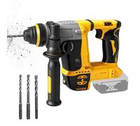 Roadtime 2 en 1 Martillo combinado y taladros para DeWalt 20V(sin batería) | 1250W Velocidad del Hammer de corte 3500 rpm,Hammer combinado con 3x broca SDS PLUS,Energía de golpe 3 J,con 4 funciones