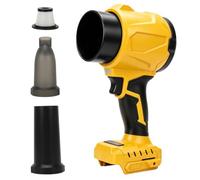 Roadtime soplador de Aire de soplado y succión para DeWalt 20V(sin batería) | Soplador de hojas 2 en 1 con batería turbo, sin escobillas, potencia de succión de 1200 g, 3 boquillas