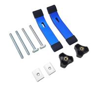 RoaQinFo 2 Abrazaderas de Sujeción con Pernos Soldador. Fabricadas en Aleación de Aluminio para Un Posicionamiento de Trabajo Cómodo Y, Ideales, Azul